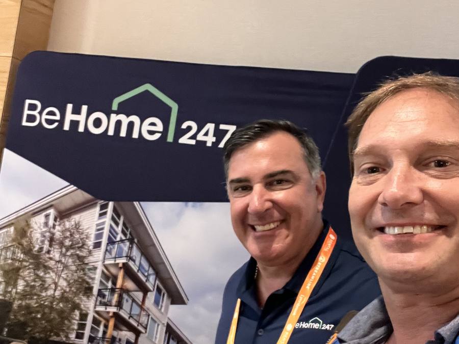 Lui King with the BeHome247 team